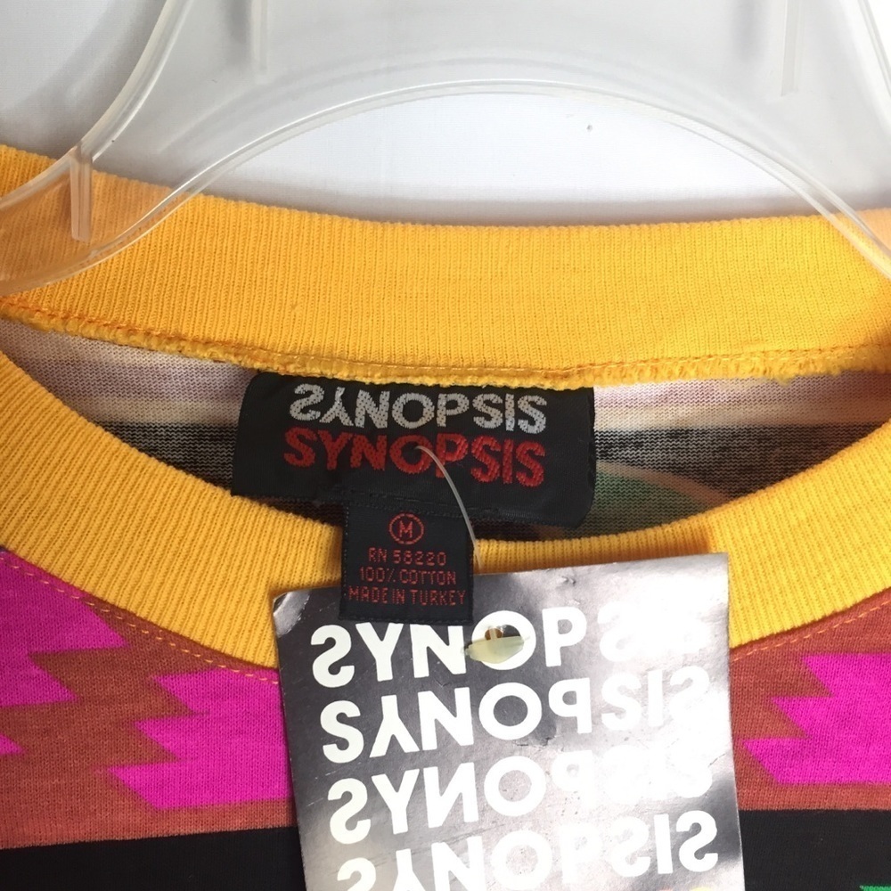 Vintage Synopsis Southwestern Aztec Tribal Top M - Picture 5 of 5